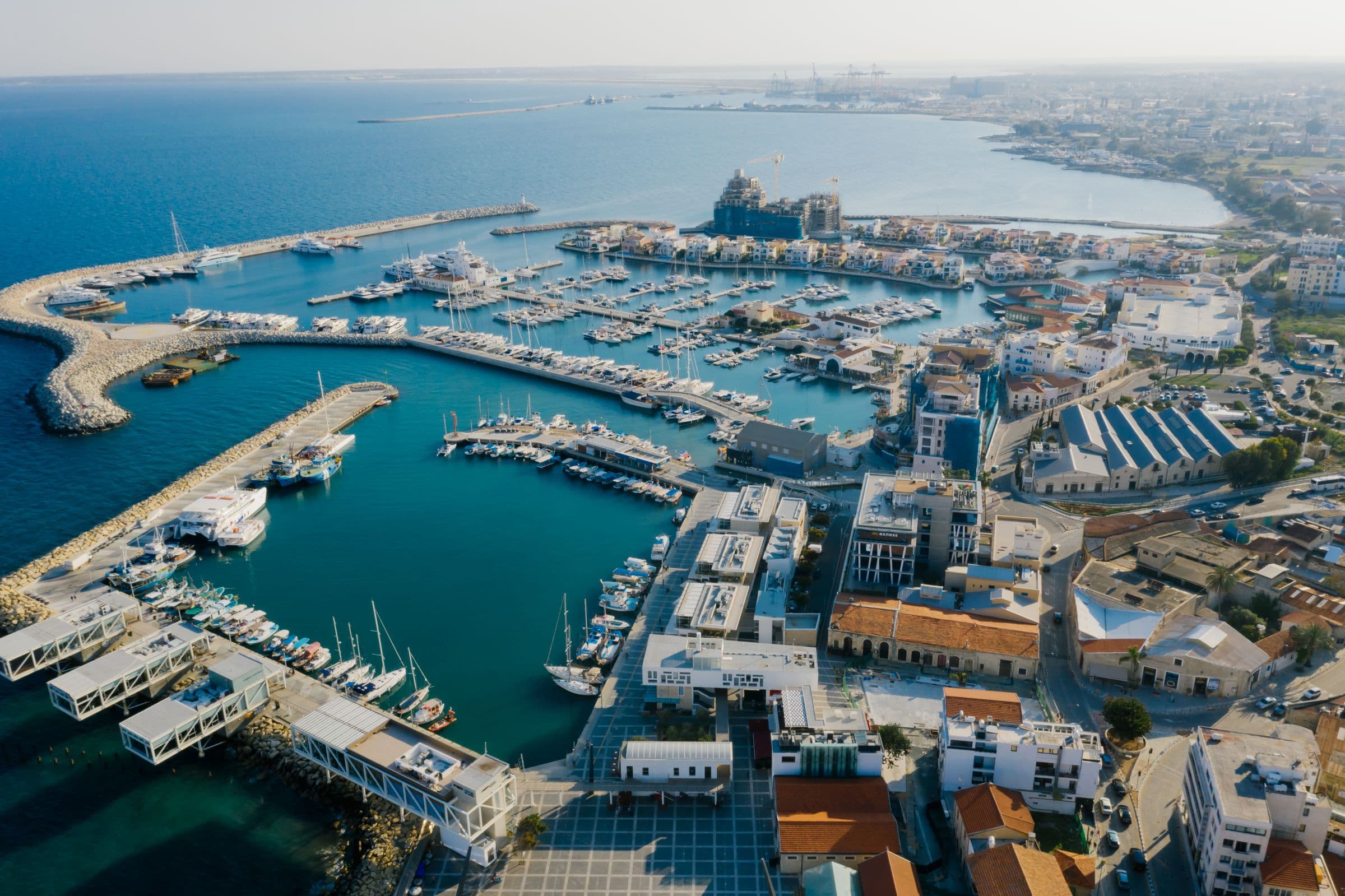 Limassol Marina and its yachts, Cyprus.