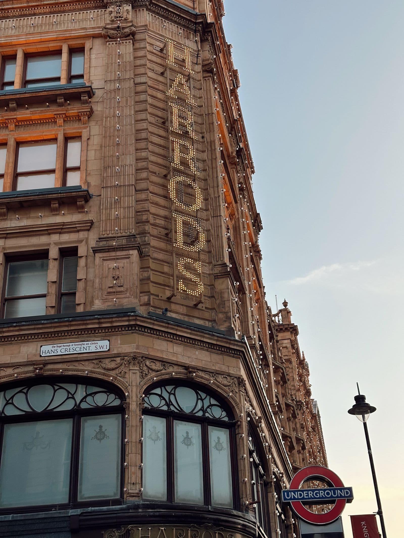 Harrods, Knightsbridge.