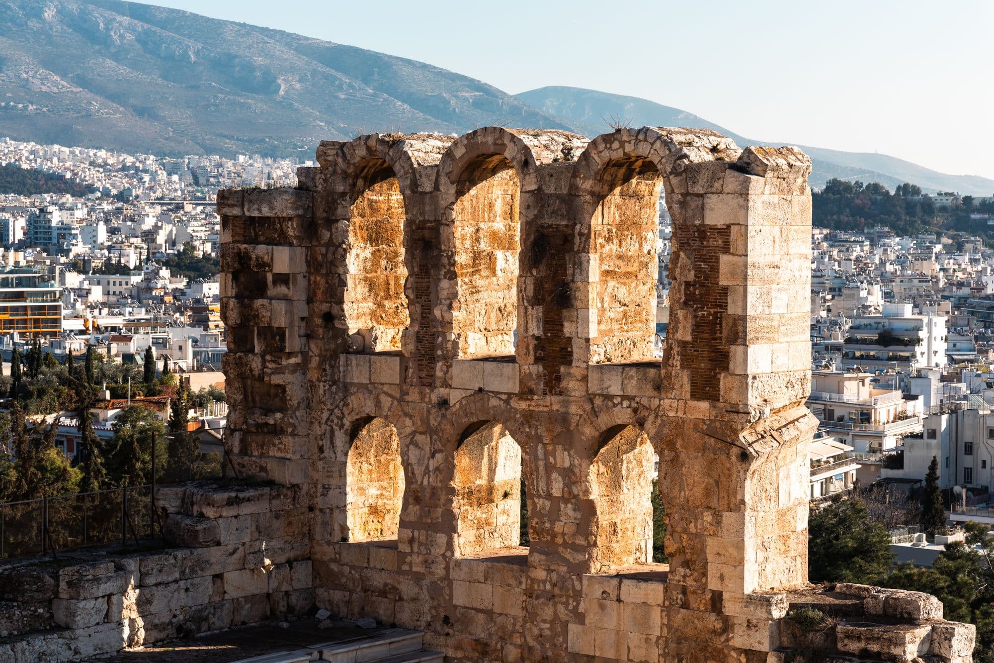 The Odeon of Herodes Atticus, still in use through the summer festival.